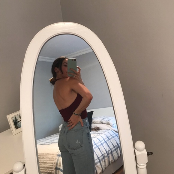 Burgundy Halter Top from Brandy Melville - Picture 7 of 7